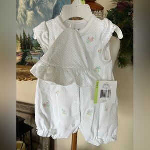 Little Me Joyful Garden White
Floral 2- Pc Set 3 Months